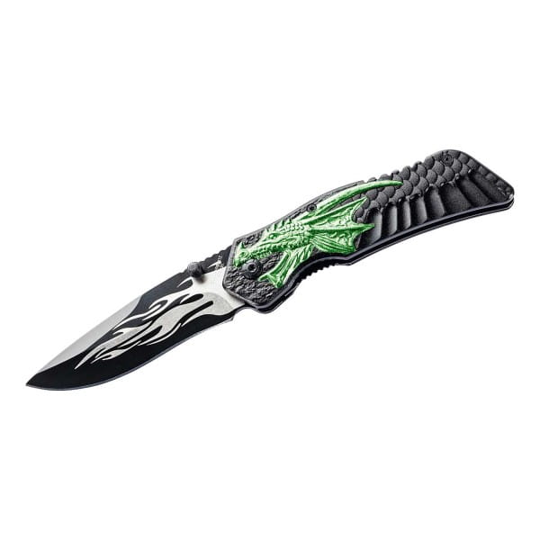 Einhandmesser Drache grün