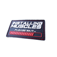 JTG INSTALLING MUSCLES Patch fullcolor JTG 3D Rubber Patch