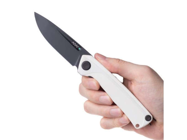 Z200 - DLC Liner Lock G10 White Plain Edge