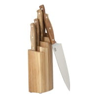 5-teiliges Kochmesser-Set im Holzblock