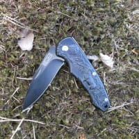 Taschenmesser Wolf schwarz