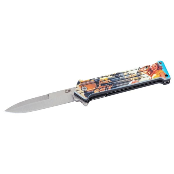 CJH Einhandmesser Pin Up Flugzeug