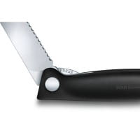 Swiss Classic faltbares Gemüsemesser 11 cm schwarz