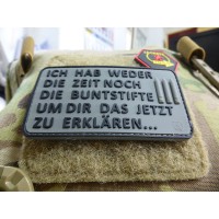 JTG Buntstifte Patch, steingrau-oliv-black / JTG 3D Rubber Patch