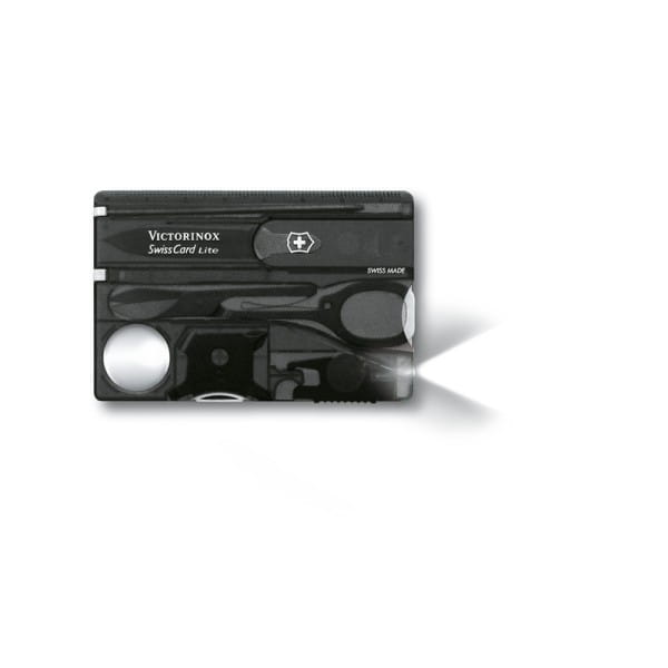 Swiss Card Lite schwarz transparent