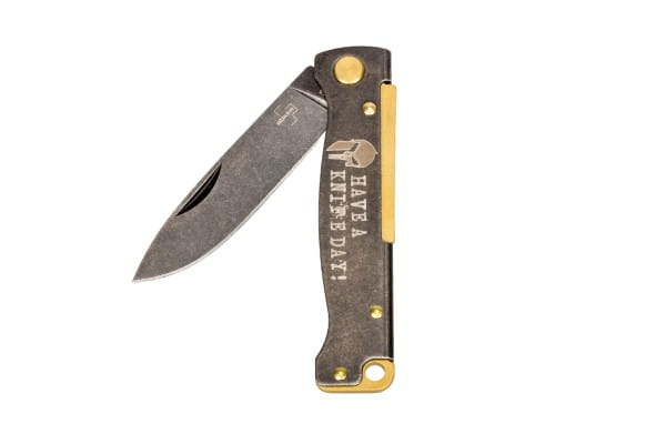 Have A Knife Day - Atlas Stonewash Brass