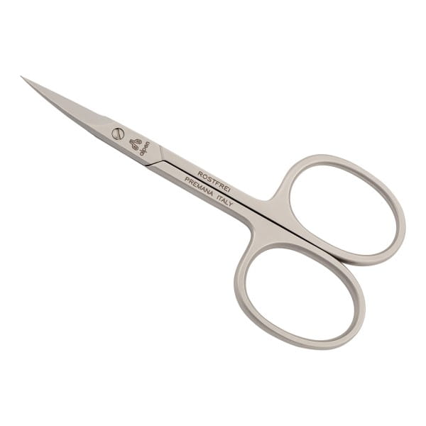 Hautschere rostfrei mattiert gebogen 9.0 cm