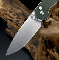 Large Pyrite AR-RPM9 Green Micarta