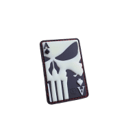 Punisher Ace Of Spades Patch, gid, 3D Rubber Patch