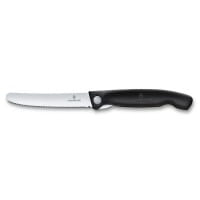 Swiss Classic faltbares Gemüsemesser 11 cm schwarz