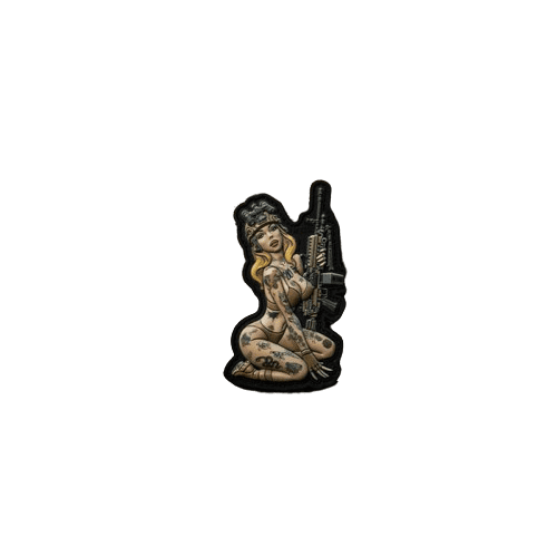 Tactical Pinup Girl Hooligan Patch, fullcolor, 3d Rubber Patch, M-Tac