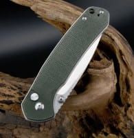 Large Pyrite AR-RPM9 Green Micarta