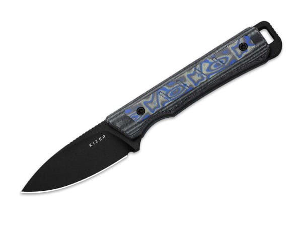Whiskey Jack 10V Black Norplex UltreX Micarta & Multicolored Vortex Micarta