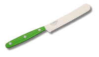 Buckelsmesser / Brötchenmesser hell grün