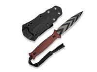 Perfrico 14C28N Burgundy G10 Black & Gray Striped