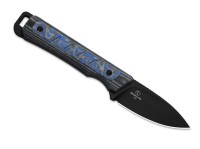 Whiskey Jack 10V Black Norplex UltreX Micarta & Multicolored Vortex Micarta