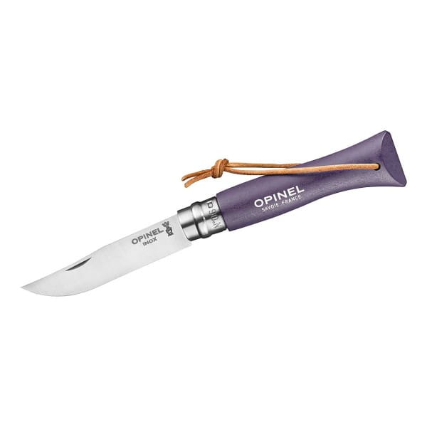 Taschenmesser No 06 COLORAMA, flieder, rostfrei, Kordel