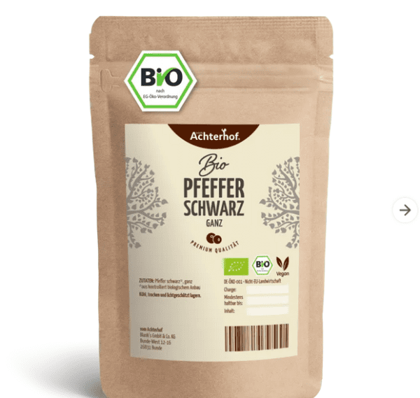 Bio Pfeffer ganz 250 g