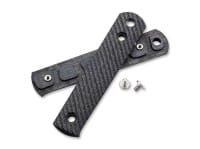 BFF Packlite Griffschalen Leinen Micarta Schwarz & Weiß Rope