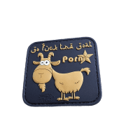 F. THE GOAT Patch tan JTG 3D Rubber Patch F. THE GOAT Patch tan JTG 3D Rubber Patch