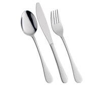 Besteckset VIAGGIO schwarz 3-tlg.