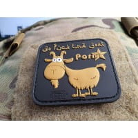 F. THE GOAT Patch tan JTG 3D Rubber Patch