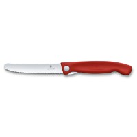 Swiss Classic faltbares Gemüsemesser 11 cm rot