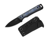 Whiskey Jack 10V Black Norplex UltreX Micarta & Multicolored Vortex Micarta