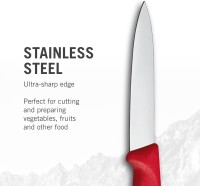 Swiss Classic Profi Gemüsemesser Set, 6-teilig Rot in Geschenkschachtel