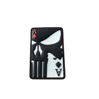 Punisher Ace Of Spades Patch, fullcolor / 3D Rubber Patch