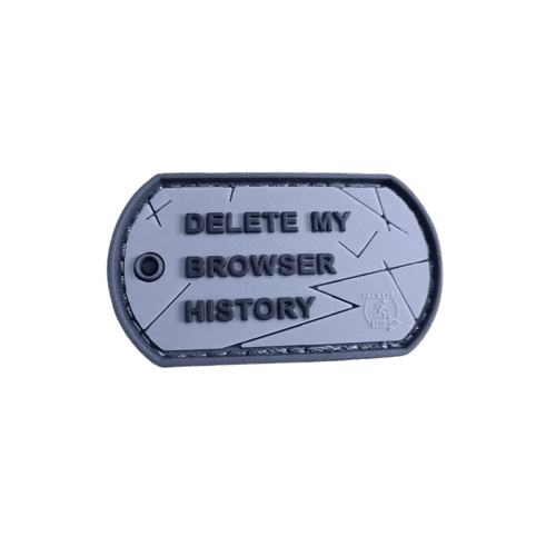 Browser History Dog Tag Patch, fullcolor / JTG 3D Rubber Patch