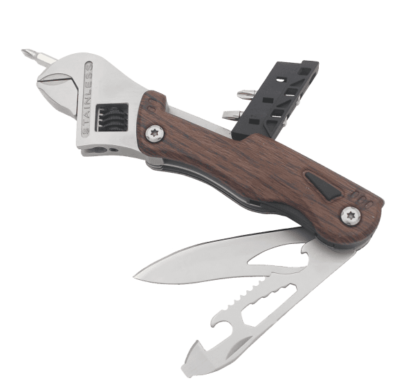 Multifunktionswerkzeug 10-tgl. mit Gürteltasche & LED