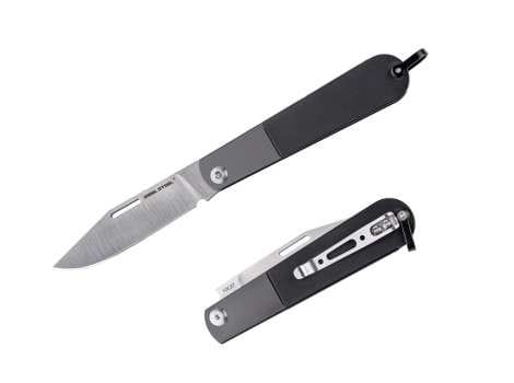Real Barlow RB-3 Clip Point 12C27 Black Steel