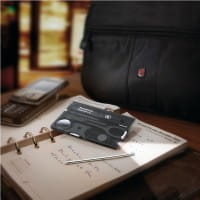 Swiss Card Lite schwarz transparent