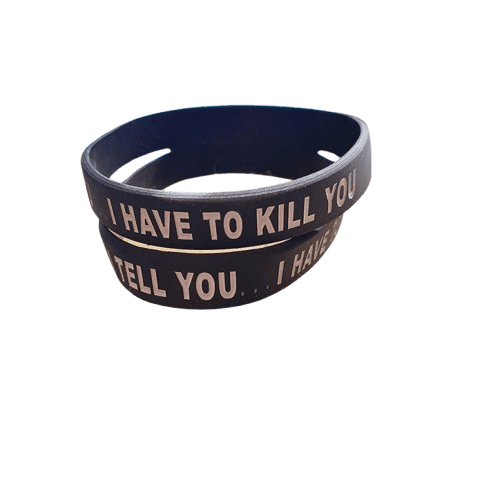 IF I TELL YOU Silikonarmband black JTG silicon bracelet