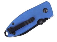 Squid Button Lock Micarta Blue