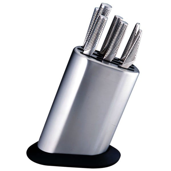 G-888P Messerblock glatt aus Edelstahl für 8 Messer