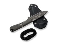 Mini Elementum Fixed Micarta Dark Green Damast