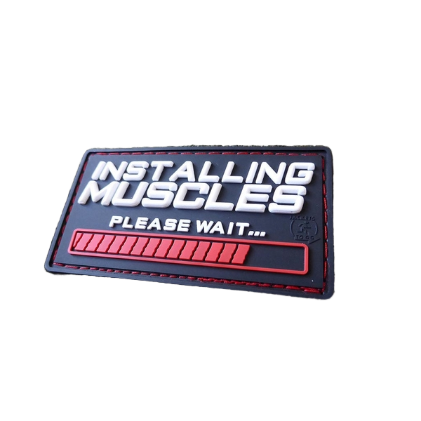JTG INSTALLING MUSCLES Patch fullcolor JTG 3D Rubber Patch