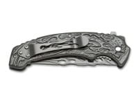 Grey Flaming Skull