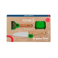 Le Petit Chef Kinder Küchenmesser-Set, 3-teilig, grün