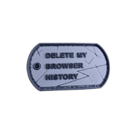 Browser History Dog Tag Patch, fullcolor / JTG 3D Rubber Patch