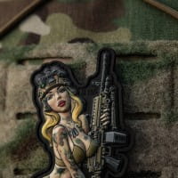 Tactical Pinup Girl Hooligan Patch, fullcolor, 3d Rubber Patch, M-Tac
