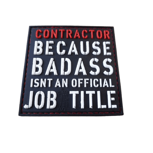 CONTRACTOR Patch fullcolor JTG 3D Rubber Patch