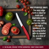 Swiss Classic Gemüsemesser Set, 3-teilig Rot