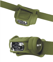 Kopflampe LED 4-farbig Oliv
