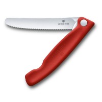 Swiss Classic faltbares Gemüsemesser 11 cm rot