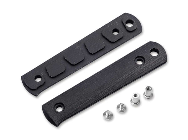 BFF Packlite Griffschalen Canvas Micarta Schwarz Smooth