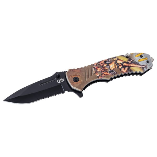 CJH Rettungsmesser Pin Up Flugzeug 2