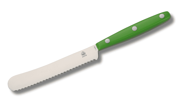 Buckelsmesser / Brötchenmesser hell grün